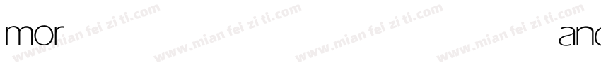 morandi light字体转换